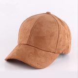 Plain Suede Baseball Cap