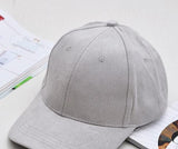 Plain Suede Baseball Cap