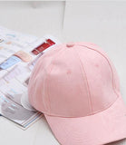 Plain Suede Baseball Cap