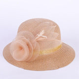 Silk Wrapped Yarn Big Hat