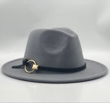 Wide Brim Wool Fedora Hat