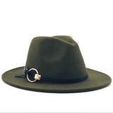 Wide Brim Wool Fedora Hat