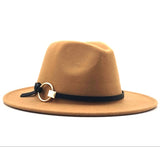 Wide Brim Wool Fedora Hat