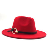 Wide Brim Wool Fedora Hat