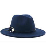Wide Brim Wool Fedora Hat