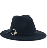 Wide Brim Wool Fedora Hat