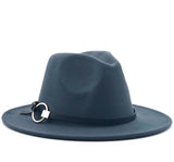 Wide Brim Wool Fedora Hat