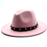 Fedora Hat With Leather Rivet