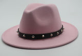 Fedora Hat With Leather Rivet