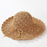 Wide Brim Straw Sun Hat