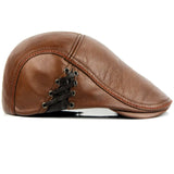 Men's Leather Baseball Cap