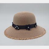 Lace Webbing Summer Straw Hat