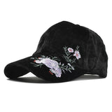 Flowers Embroidery Baseball Cap