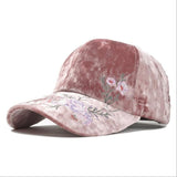 Flowers Embroidery Baseball Cap