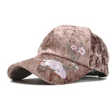 Flowers Embroidery Baseball Cap