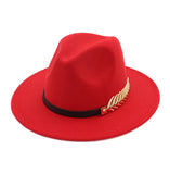 Red Fedoras Hat