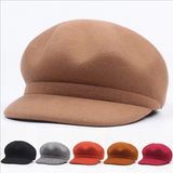 Octagonal Adjustable Wool Beret