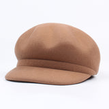 Octagonal Adjustable Wool Beret
