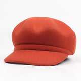 Octagonal Adjustable Wool Beret